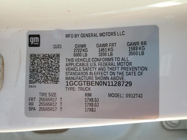 1GCGTBEN0N1128729 Chevrolet Colorado