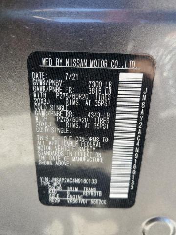 JN8AY2AC4N9160133 Nissan ARMADA S