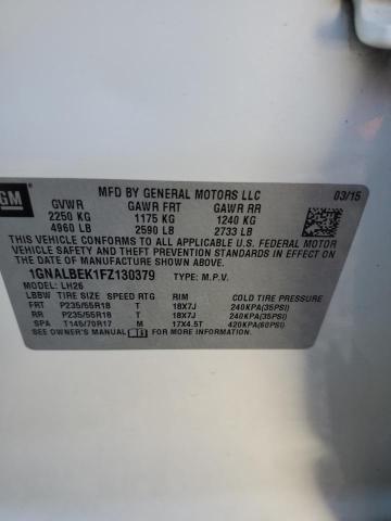 1GNALBEK1FZ130379 Chevrolet EQUINOX LT