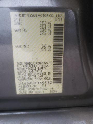 1N4AL3AP8FN349532 Nissan ALTIMA 2.5