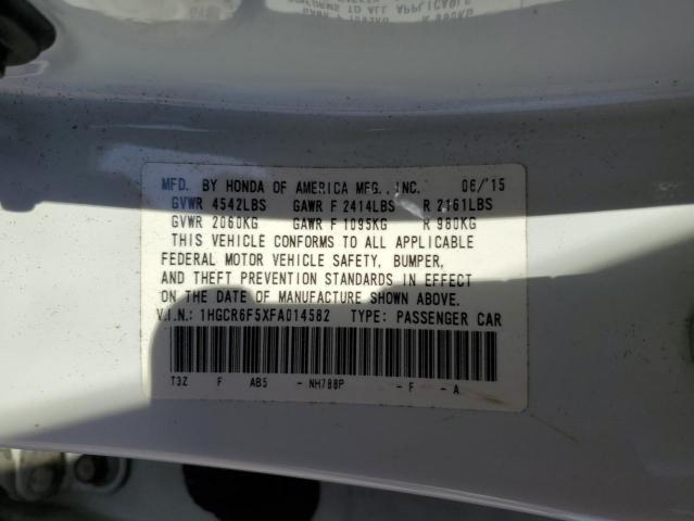 1HGCR6F5XFA014582 Honda Accord Hybrid Exl
