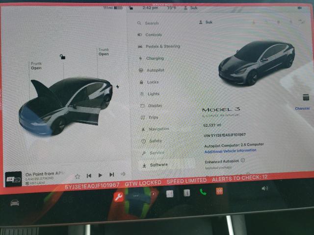 5YJ3E1EA0JF101967 Tesla MODEL 3