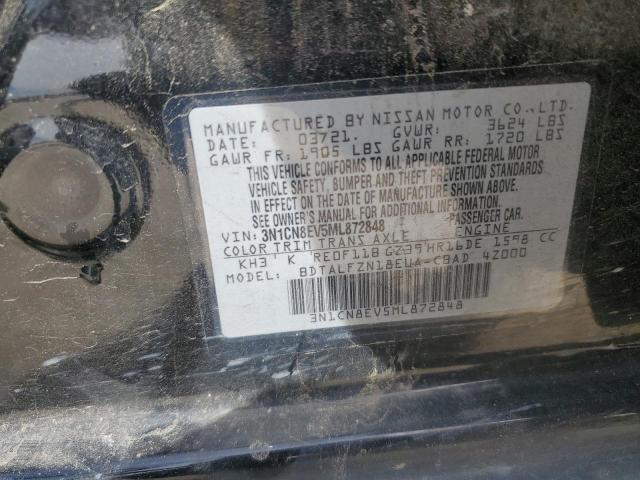 3N1CN8EV5ML872848 Nissan VERSA SV
