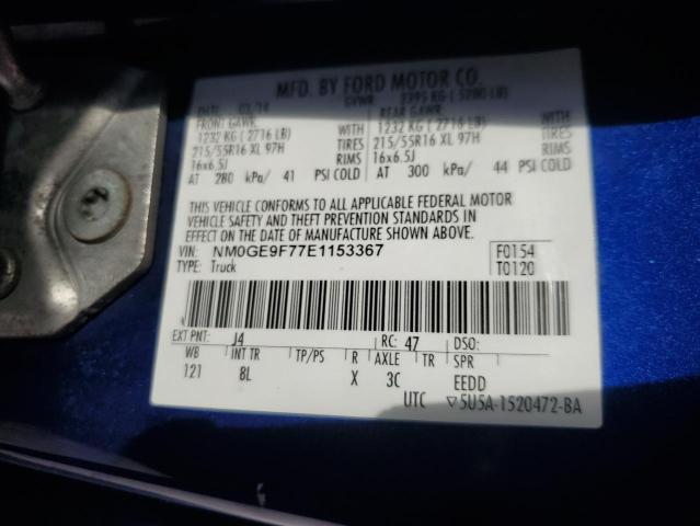 NM0GE9F77E1153367 Ford Transit Connect Xlt