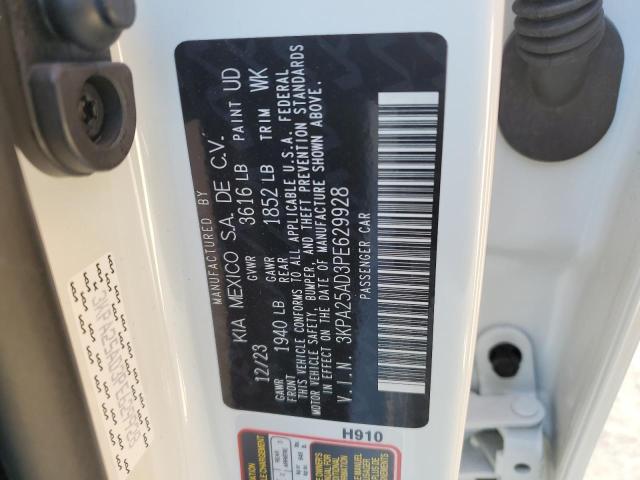 3KPA25AD3PE629928 KIA RIO S
