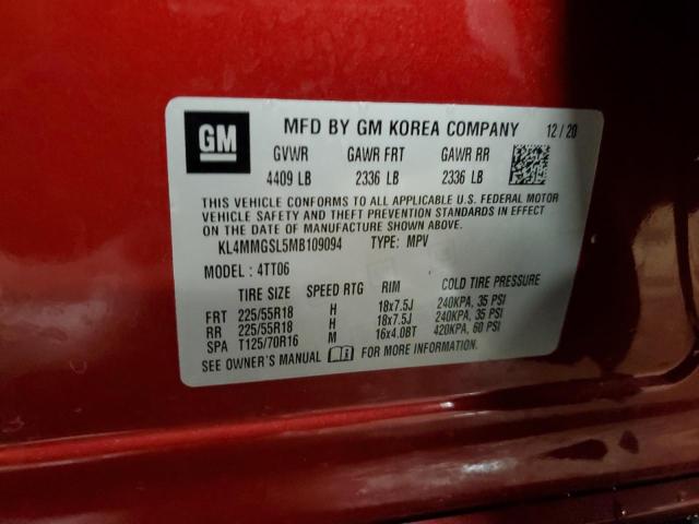 KL4MMGSL5MB109094 Buick Encore Gx Essence