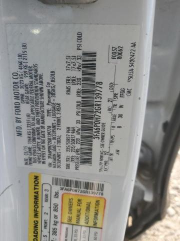 3FA6P0H72GR139778 Ford FUSION SE