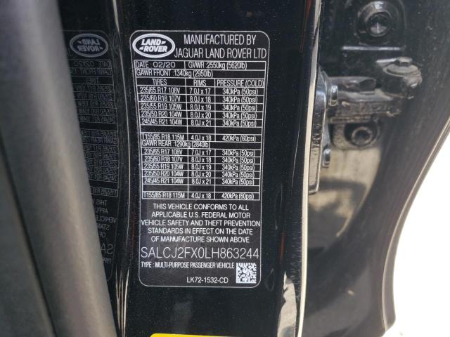 SALCJ2FX0LH863244 Land Rover Discovery Sport S
