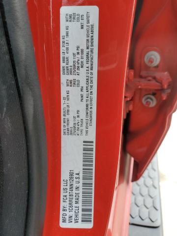 1C6RREBT4NN126901 RAM 1500 Big Horn/lone Star
