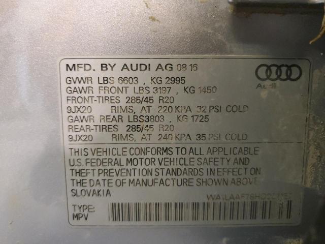 WA1LAAF78HD027157 Audi Q7 Premium Plus