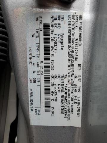 1FADP3M27JL229548 Ford FOCUS SEL