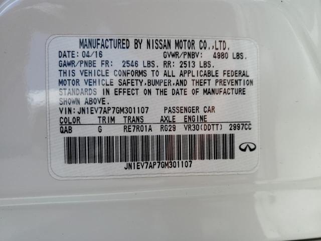 JN1EV7AP7GM301107 Infiniti Q50 Premium