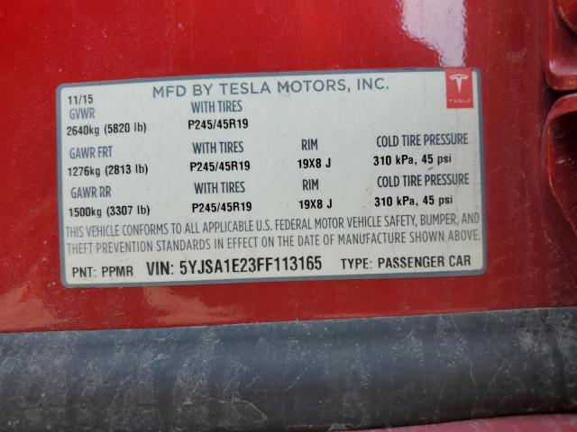 5YJSA1E23FF113165 Tesla MODEL S