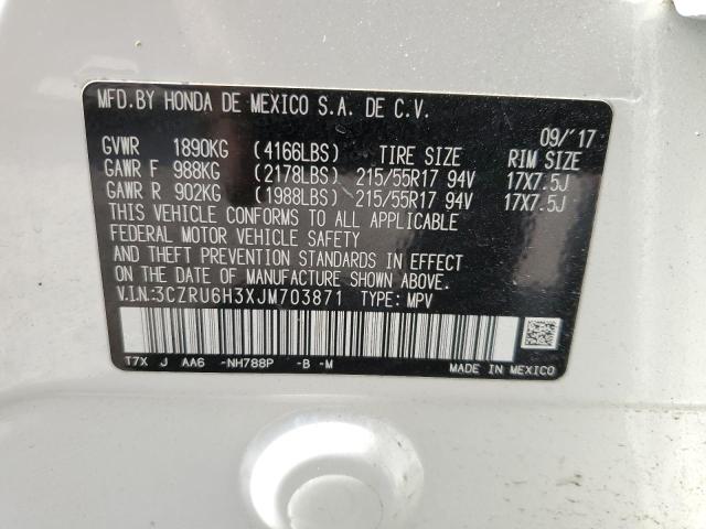 3CZRU6H3XJM703871 Honda HR-V LX