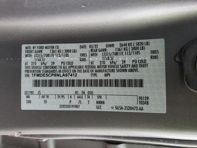 1FMDE5CP8NLA97412 Ford Bronco Base
