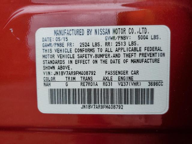 JN1BV7AR9FM408792 Infiniti Q50 BASE