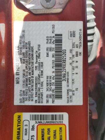 3LN6L2J9XER825203 Lincoln MKZ