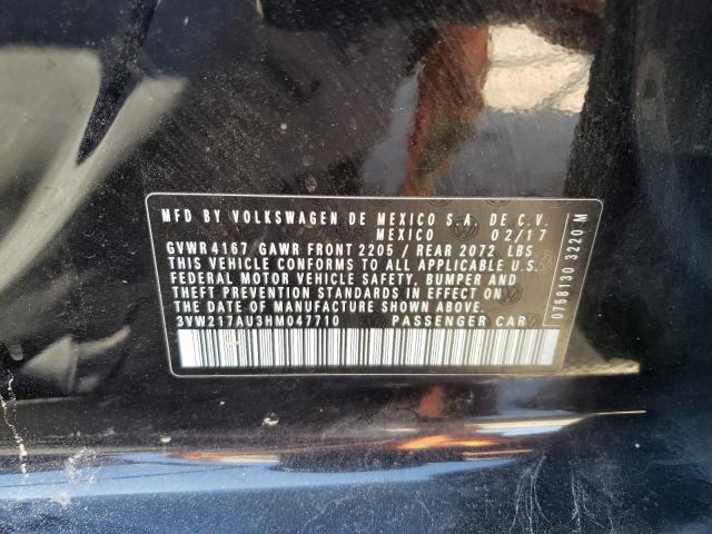 3VW217AU3HM047710 Volkswagen GOLF S