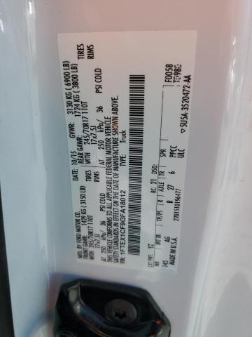 1FTEX1CF9GFA18012 Ford F150 Super Cab