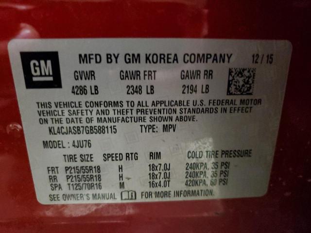 KL4CJASB7GB588115 Buick Encore