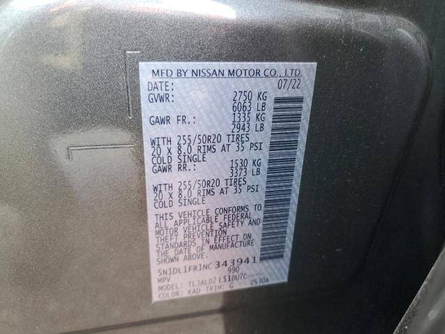 5N1DL1FR1NC343941 Infiniti QX60 LUXE