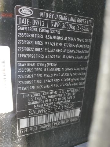 SALWR2EF1EA315828 Land Rover Range Rover Sport Sc