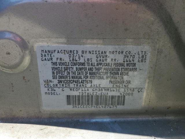 3N1CE2CP4EL427679 Nissan Versa Note S