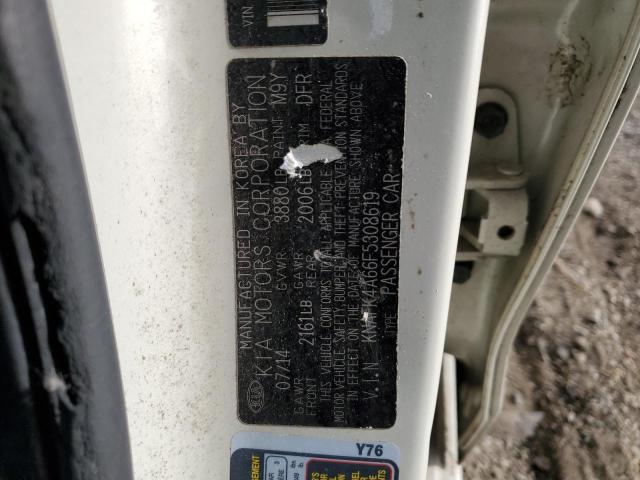 KNAFK4A66F5308619 KIA FORTE LX