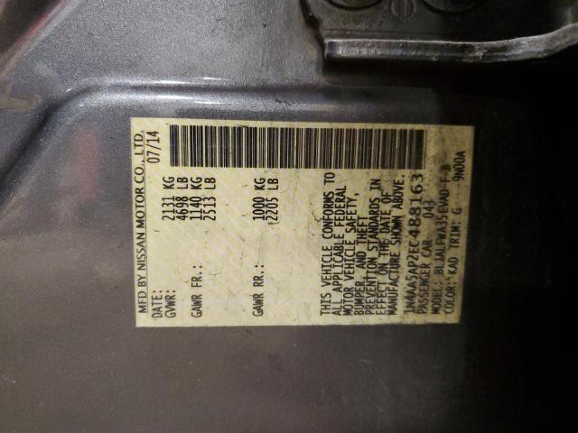 1N4AA5AP2EC488163 Nissan MAXIMA S