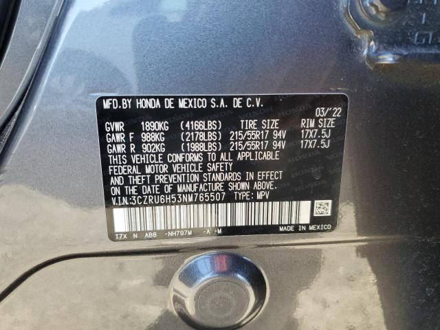 3CZRU6H53NM765507 Honda HR-V EX