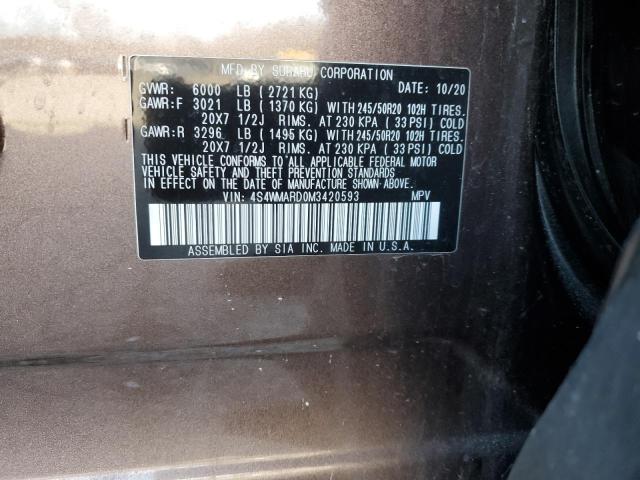 4S4WMARD0M3420593 Subaru Ascent Touring