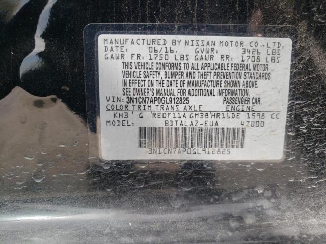3N1CN7AP0GL912825 Nissan VERSA S