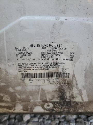 2FMPK4K89GBB23349 Ford Edge Titanium