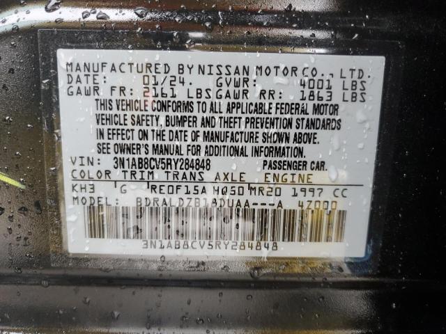 3N1AB8CV5RY284848 Nissan SENTRA SV