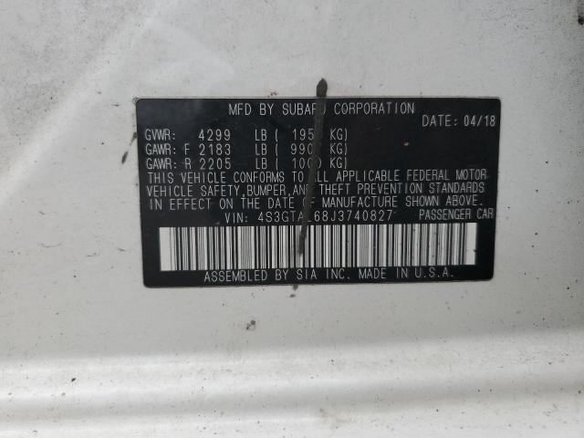 4S3GTAL68J3740827 Subaru Impreza Sport