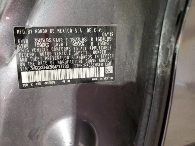 3HGGK5H83KM717722 Honda FIT EX
