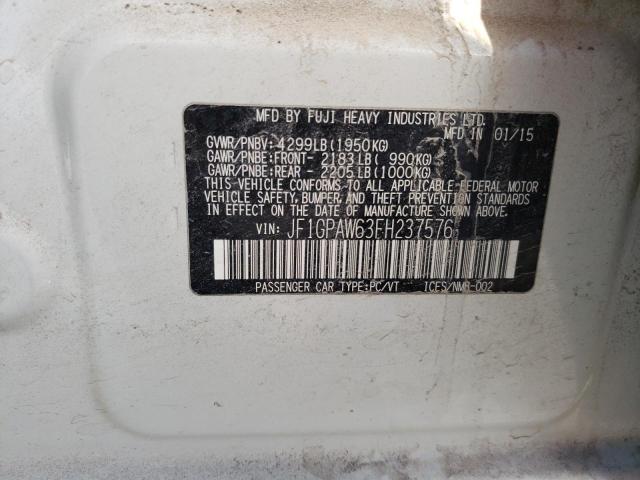 JF1GPAW63FH237576 Subaru Impreza Sport Limited