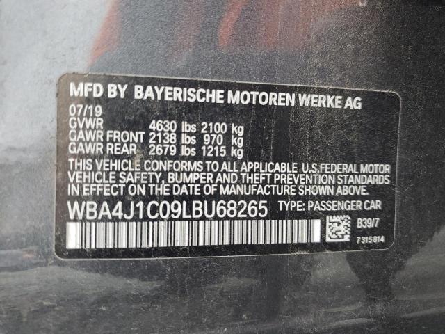 WBA4J1C09LBU68265 BMW 430i Gran Coupe