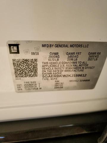 5GAERBKW2KJ159612 Buick Enclave Essence