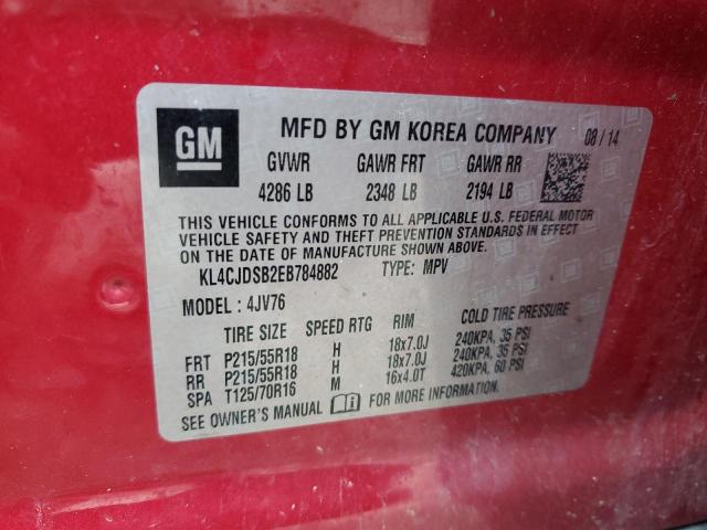 KL4CJDSB2EB784882 Buick Encore Premium