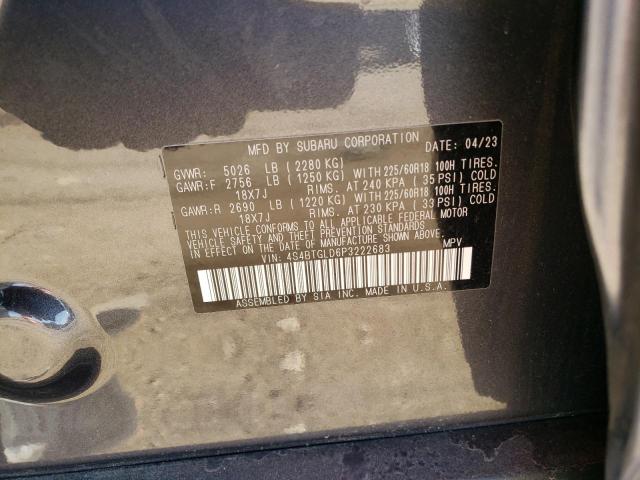 4S4BTGLD6P3222683 Subaru Outback Onyx Edition Xt