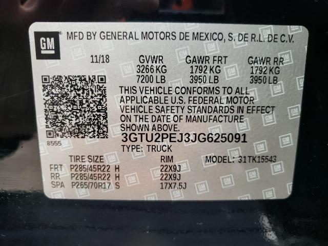 3GTU2PEJ3JG625091 GMC Sierra K1500 Denali