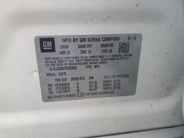 KL4CJGSBXFB265825 Buick Encore