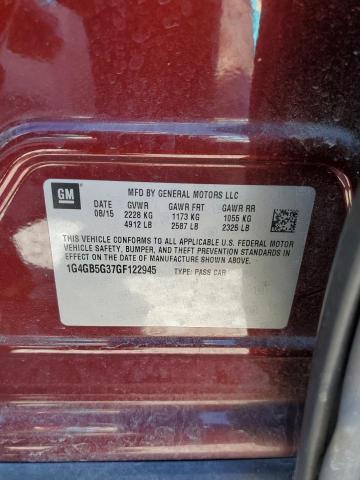 1G4GB5G37GF122945 Buick Lacrosse