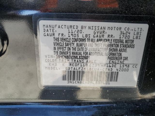3N1CN8EV2ML832601 Nissan VERSA SV