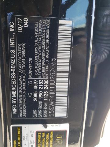 55SWF4JB1JU252065 Mercedes-Benz C 300