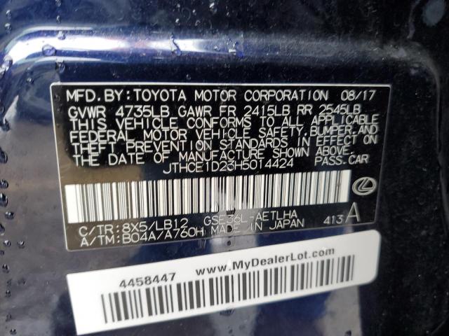 JTHCE1D23H5014424 Lexus IS 350