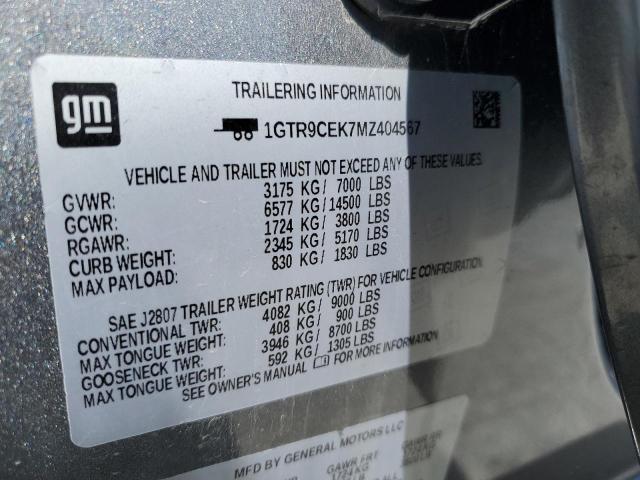 1GTR9CEK7MZ404567 GMC Sierra K1500 Elevation