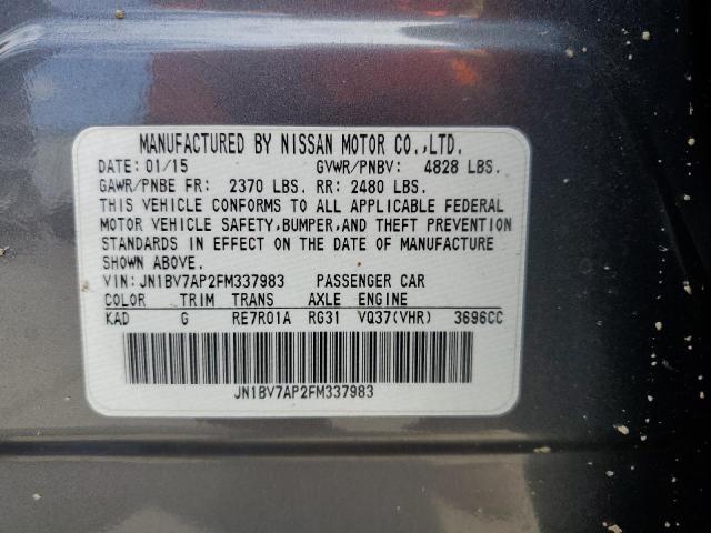 JN1BV7AP2FM337983 Infiniti Q50 BASE