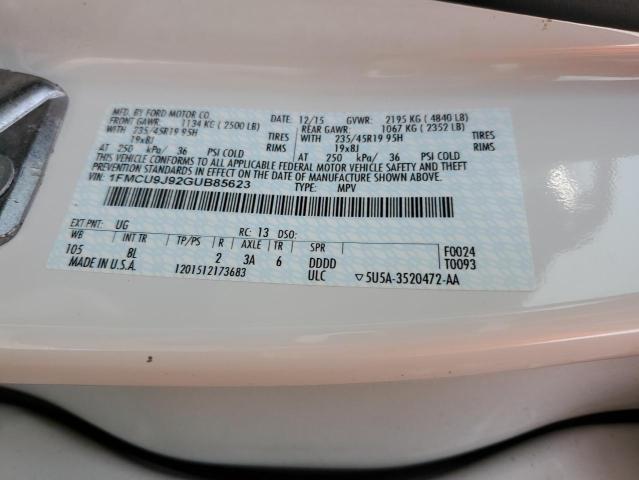 1FMCU9J92GUB85623 Ford Escape Titanium